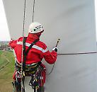 Inspection and maintenance using rope access techniques